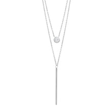 Silpada 'London Decker' Cz Layered Necklace in Sterling Silver