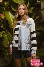 Patchwork and Mixed Stripe Top