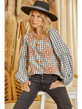 Savana Jane Embroidered Aztec Top